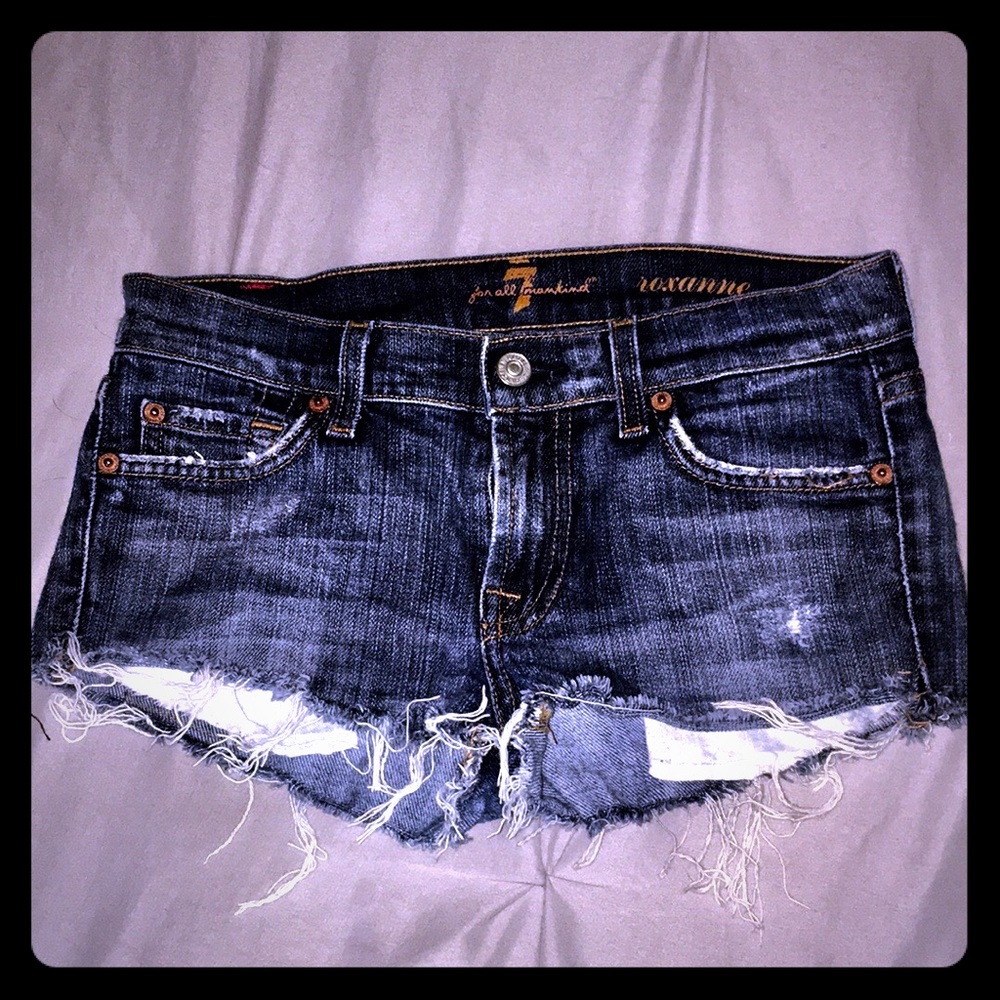 Distressed Jean Shorts